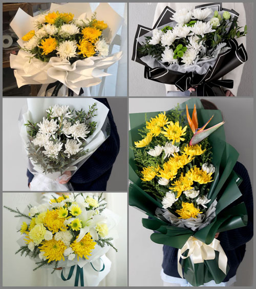 安徽滁州市明光市石坝镇铁山村白事花束代送